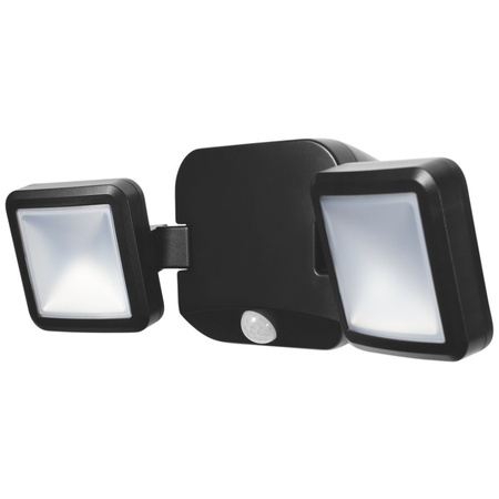 LED reflektor 10W 480lm 4000K IP54 černý s detektorem pohybu LEDVANCE SPOTLIGHT Bateriový Twin