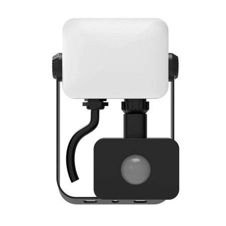 LED reflektor 10W 900lm 4000lm neutrální 120° černý IP65 mléčný Sanico Goldlux