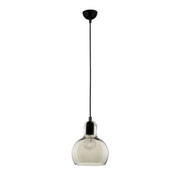 MANGO Závěsné stropní svítidlo převislé stříbrné grafitové sklo Classic E27 602 TK Lighting