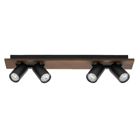 LED nástěnné stropní světlo LED reflektor 4-bodový dekorativní dřevo 13,6W GU10 černá LEDVANCE