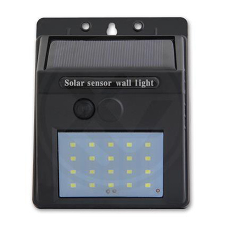 Solární LED reflektor 3W 5500-6000K studená bílá IP65 Black Twilight senzor