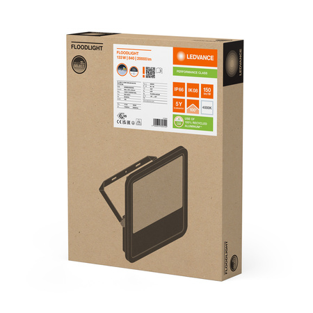 LED reflektor 133W 20000lm 4000K IP66 černý LEDVANCE reflektor