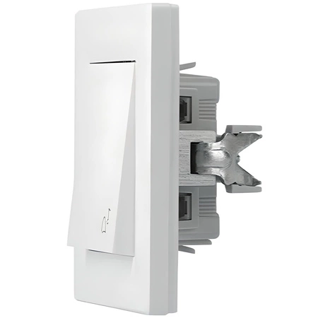 Zvonek Tlačítkový spínač zvonku IP20 BÍLÁ