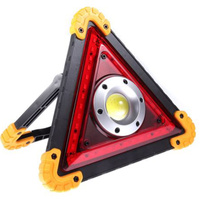 Dobíjecí výstražná svítilna 10W 1600lm COB LED Rukojeť 180° a USB