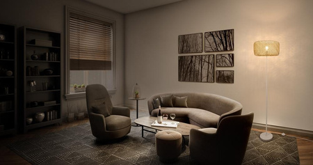 Dekorativní stojací lampa E27 Beige Decor Ledvance