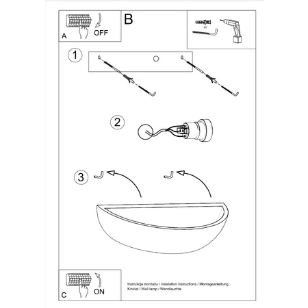 Nástěnné svítidlo OSKAR E27 Up-Down Ceramic Modern White SOLLUX