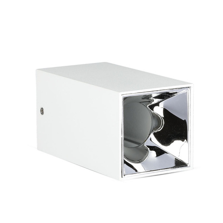Bodové stropní svítidlo GU10 Square White/Chrome VT-882 V-TAC