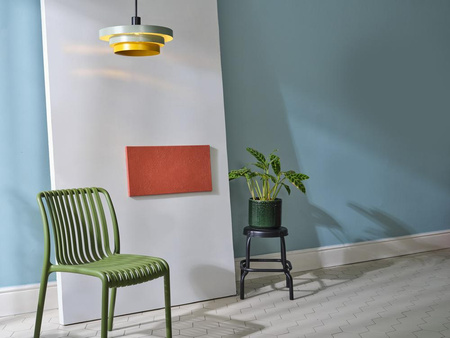 Dekorativní stropní závěsné svítidlo E27 s převisem Zelená žlutá Dekor Ledvance