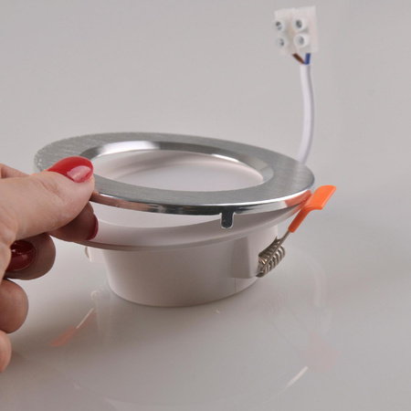 Podhledové svítidlo ZOE LED 4.8W 4000K ZOE Round Mesh white + Brushed silver ring