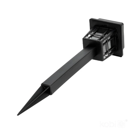 Solární zahradní tyč Venkovní stojící LED 6500K Studená IP44 Černá Fusion Kobi