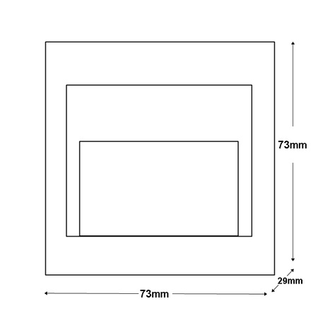 Ziko LED schodišťové svítidlo bílé 1.5W 4000K Neutrální bila LUMILED