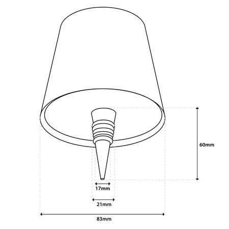 Stolní stolní lampa Noční zátka na láhev vína USB CCT 3 barvy SALCO White LUMILED