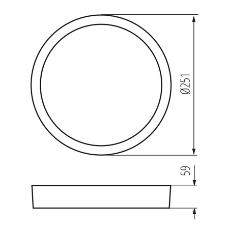 Stropní LED svítidlo 13W 1490lm CCT IP65 Povrchová montáž Černá DABER KANLUX
