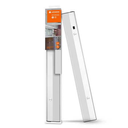 Lineární LED podskříňová lampa 12W 840lm 4000K neutrální bílá s pohybovým senzorem 50cm Lineární LED Plochá Ledvance