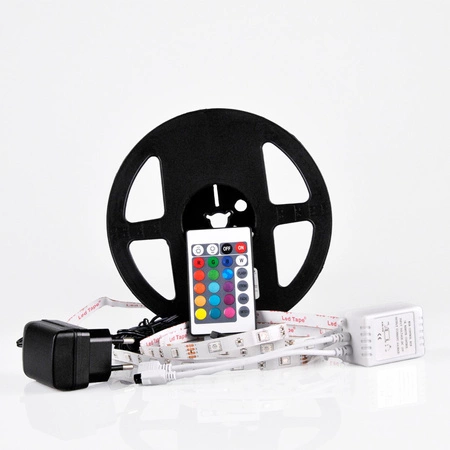 LED pásek 14W RGB 150LED SMD 5m + ovladač + zdroj