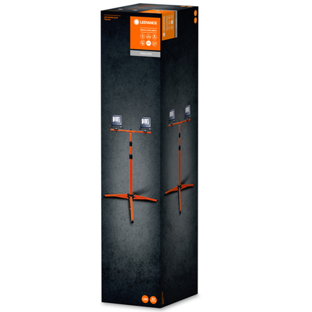 LED reflektor 2x20W 1700lm 4000K IP65 Na stojanu LEDVANCE WORKLIGHT TRIPOD Přenosný pracovní reflektor