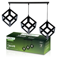 Stropní závěsné svítidlo TALUS Geometrická závěsná kostka pro LED 3x E27 LUMILED