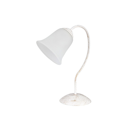Stolní noční lampa E27 bílá Vintage Fabiola 7260 Rabalux