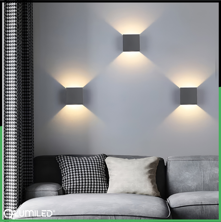 Zahradní nástěnná lampa G9, nastavitelné nahoru a dolů Grafitové PYXIS LUMILED