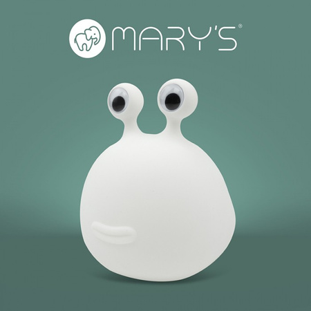 Dětské LED noční světlo 0,6W 2800K teplá bílá USB dobíjecí 1200mAh bílé MARY'S Snail