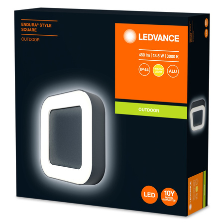 Nástěnné svítidlo fasádní venkovní svítidlo 13W 480lm 3000K Endura Style Square LEDVANCE