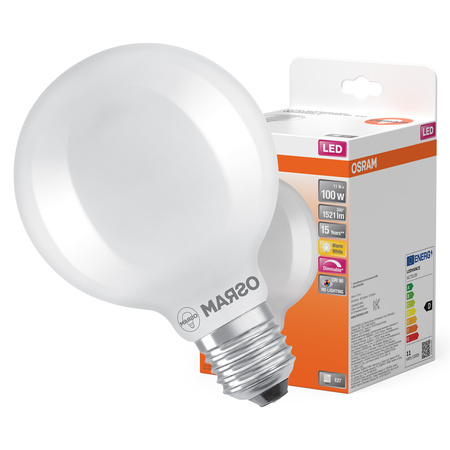 LED žárovka G95 Sphere E27 11W = 100W 1521lm 2700K Warm CRI90 300° Stmívatelné vlákno SUPERSTAR PLUS CLASSIC Osram