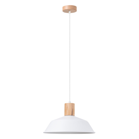 FANO E27 Bílá skandinávská závěsná stropní lampa SOLLUX
