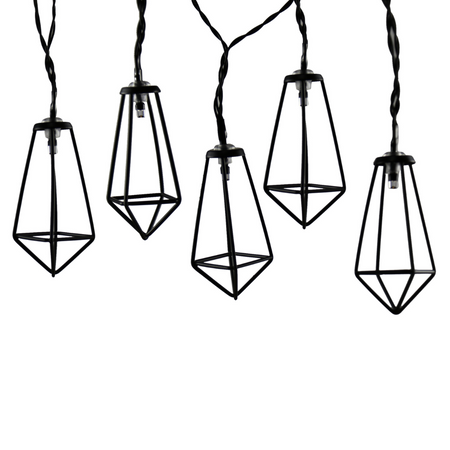 LED baterie zahradní girlanda 2.1m 2xAA ALBORG Black GOLDLUX (Polux)