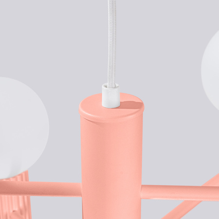 Lustr Závěsné svítidlo 6x G9 Hliník Peach Halo French Sky SL.1838 Sollux