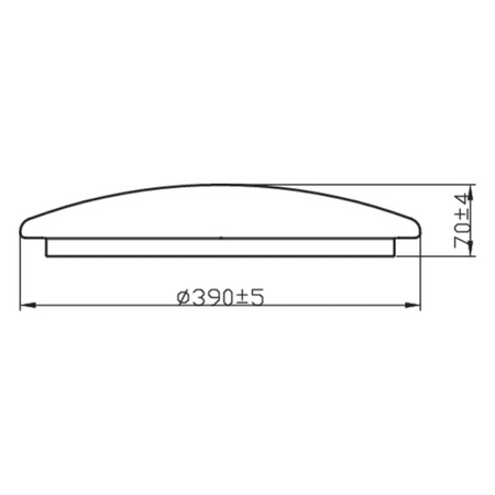 Stropní světlo LED CANOPUS 20W 2700K IP44 39cm PHILIPS