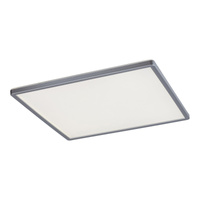 Plafond LED stropní světlo pro povrchovou montáž 22W CCT RGB stmívatelné dálkové ovládání časovač stříbrná moderní Rasmus Rabalux
