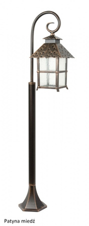 Venkovní zahradní lampa LANTERN E27 CADIZ K 5002/2/Z 116cm černá Su-Ma