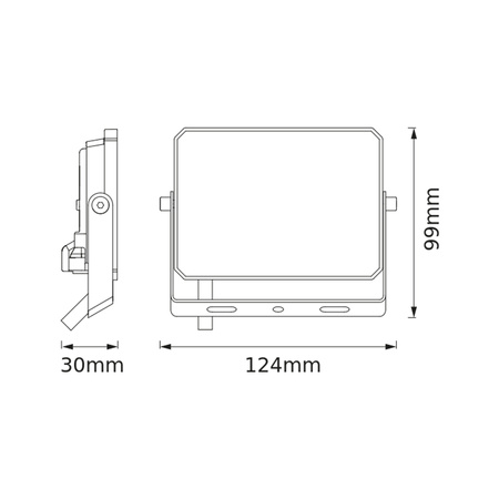 LED reflektor Halogenový venkovní reflektor 20W 3000K 1800lm IP65 FLOODLIGHT LUX OSRAM