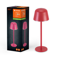 Venkovní stolní lampa LED dobíjecí stmívatelná 2,5W 200lm 2700/4000/6500K IP54 červená Endura Ledvance