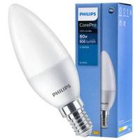 LED žárovka E14 SVÍČKA 7W = 60W 830lm 6500K Studená bílá PHILIPS