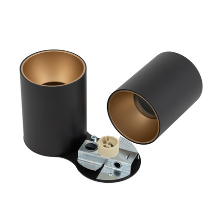 EYE TONE II Plafondová lampa 8087 Nowodvorski Černo-zlatá 2xGU10 Stropní bodová lampa Moderní