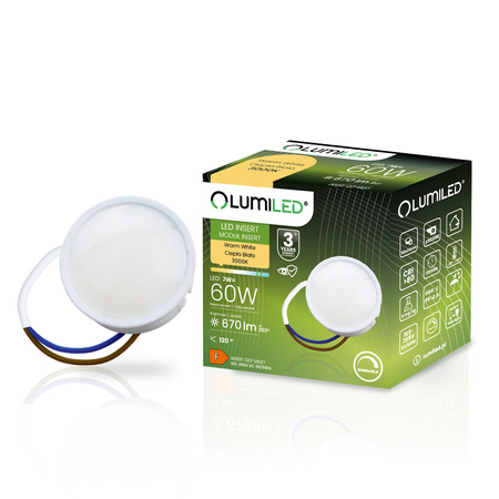 10x LED Zásuvný Modul pro Svítidla Mléčný 7W = 60W 120° 670lm 3000K Teplé Stmívatelné LUMILED