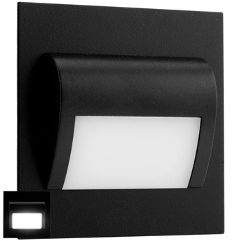 DECORUS 9 LED 1.2W Černé svítidlo pro studené schodiště ProVero