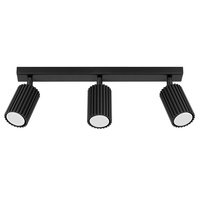 Bodové reflektorové stropní svítidlo Tuba 3x GU10 Black Carbon Deep Space SL.1581 Sollux
