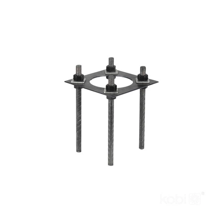 SG 4m Fi 60mm Black Kobi skládací venkovní osvětlovací stožár