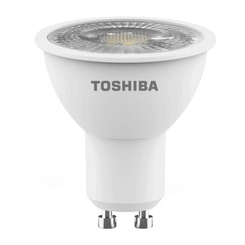 LED halogenová žárovka GU10 5.5W = 50W 450lm 4000K Neutrální bila reflektor TOSHIBA