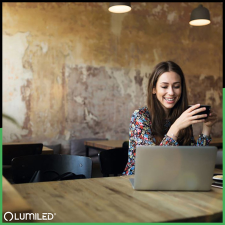 LED žárovka E27 MAŁA KULKA 8W = 60W 3000K 880lm teplá barva CCD bílá LUMILED