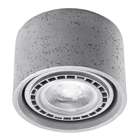 Povrchová montáž BASIC 1 GU10 ES111 Spot Tuba Round Grey SOLLUX