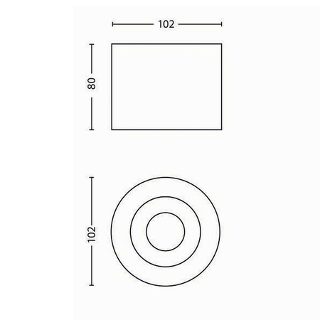Svítidlo PHASE LED pro povrchovou montáž 6,5W 2700K Stmívatelné pohyblivé bílé PHILIPS