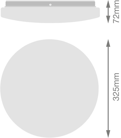 LED 24W 1800lm 3000K IP44 White Essential Ledvance venkovní stropní a nástěnné svítidlo