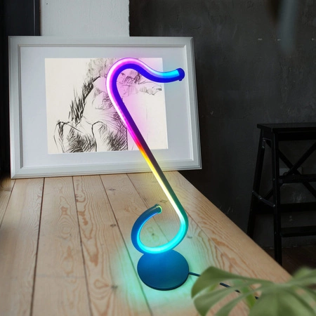 Dekorativní stolní lampa LED 15W černá stmívatelná Poznámka Sanico Goldlux