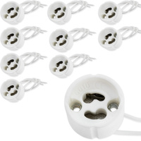 10x keramická patice pro žárovky LED GU10
