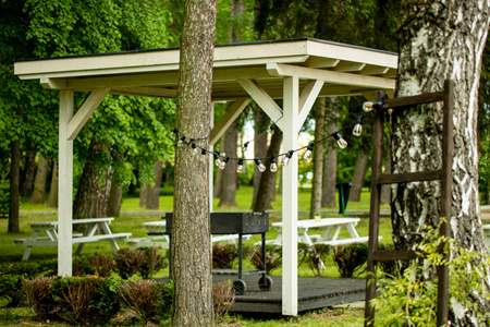 Venkovní zahradní girlanda světelný řetěz 15m 15xE27 + LED žárovky 2W 3000K Lumiled