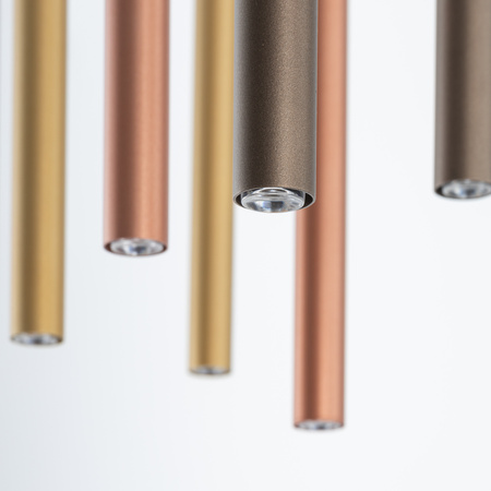 Závěsné stropní svítidlo 10x G9 zlaté Moderní LASER 490 10705 Nowodvorski