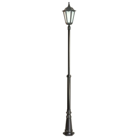 Stožár venkovní zahradní lampy LANTERN E27 Retro Maxi OGMWN 1 190-290cm černá Su-Ma